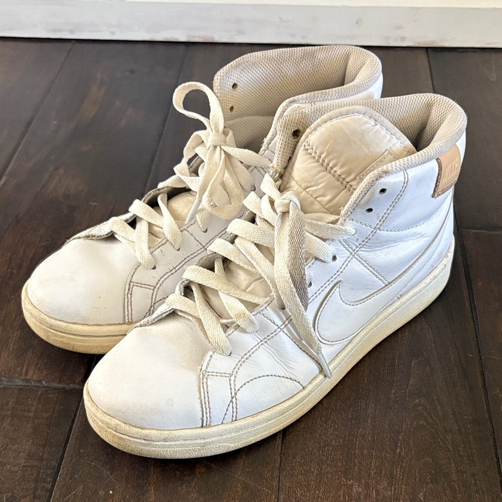 Nike White High-Top Sneakers 8.5 women’s